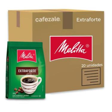 Imagem de Café Moído Extra Forte Melitta Kit 20 Pacotes 250g
