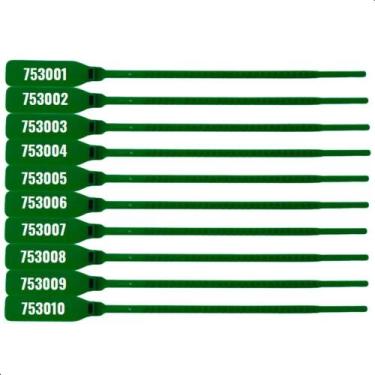Imagem de Lacre de Segurança Rigoran Verde 23cm para Malote Modelo Esc - Congrat