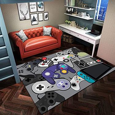 Imagem de Tapetes para área da vida dos jogos, tapete antiderrapante para controle de jogadores/decoração de sala de jogos, tapete de casa, tapete para crianças, tapete para ambientes internos e externos, 60 x 90 cm/24 x 35