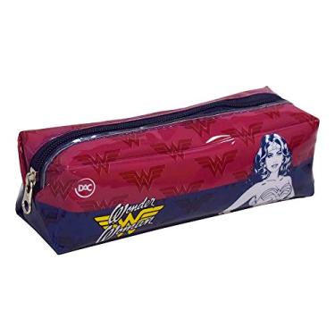 Imagem de Estojo Escolar em PVC Cristal - Mulher Maravilha