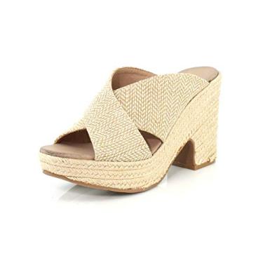 Imagem de Chinese Laundry Sandália feminina Quay Espadrille Wedge, Natural, 40