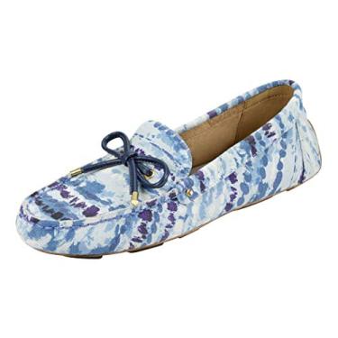 Imagem de Aerosoles Mocassim feminino Brookhaven Driving Style, combo azul, médio largo, Combo azul, Medium Wide