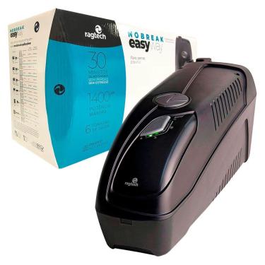 Imagem de Nobreak 1400VA Ragtech Easy Way GT CBU-TI, Entrada Trivolt, Saída 115V, 6 Tomadas, Preto - 20NEW4154