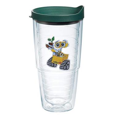 Imagem de Tervis Feito nos EUA Copo térmico de parede dupla Disney Wall-E mantém as bebidas frias e quentes, 700 ml, emblema