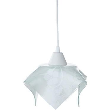 Imagem de Pendente, Auremar, Tulipa Floral 9018/1-Floral-Bco, Branco,