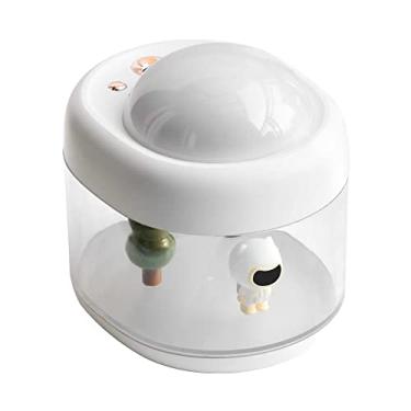 Imagem de Mini umidificador portátil de astronauta/leão, aromático recarregável de 500 ml, função de luz noturna silenciosa com projetor de LED, umidificador de névoa fria, com luz de céu estrelado giratório, astronauta/leão decorativo fofo, atomizador para quarto, casa, escritório, bebê, presente de decoraçã