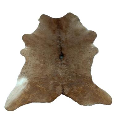 Imagem de Tapete Couro De Bezerro Nonato Terneiro Bege 90CmX90Cm