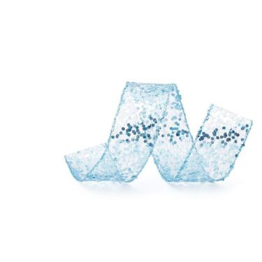 Imagem de Fita Natalina Azul/glitter 1un 3,80cmx9,14mts 1206792