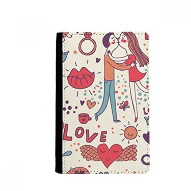 Imagem de Love Couple Flower Plant Paint Passport Holder Notecase Burse Wallet Cover Card Purse, Multicolor