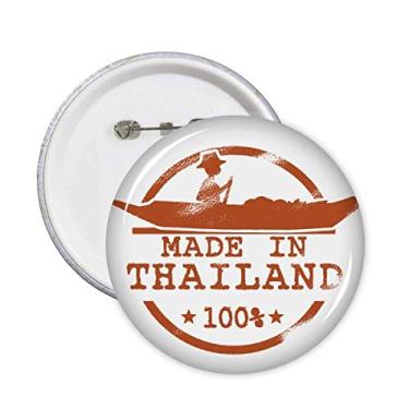 Imagem de Ilustração de caiaque Reino da Tailândia, broches, emblema, botão, decoração, acessório, 5 peças