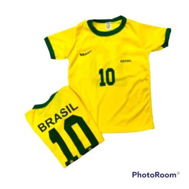 Imagem de Camiseta Infantil Juvenil Brasil Copa Unissex - Kids