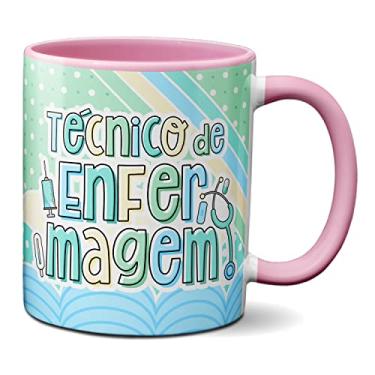 Imagem de Caneca Profissional Área Da Saúde Técnico de Enfermagem (Rosa)