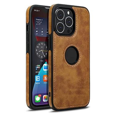 Imagem de Estojo de couro PU empresarial de luxo para iPhone 14 13 12 11 Pro Max Mini XR XS X 7 8 Plus SE Capa protetora de couro macio, marrom, para iPhone12 Pro Max