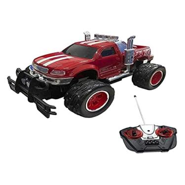 Carro De Controle Remoto A Bateria Pick-Up Monster Truck Com Luzes -  Polibrinq