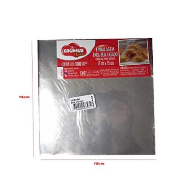 Imagem de Papel Celofane Transparente Para Doces 15cm x 15cm Cromus