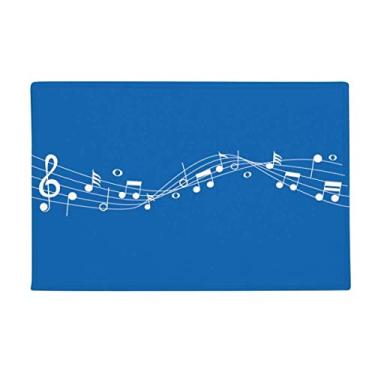 Imagem de DIYthinker Blue Music Movg 5-le Tapete antiderrapante para banheiro Cozinha 40,64 x 60,96 cm