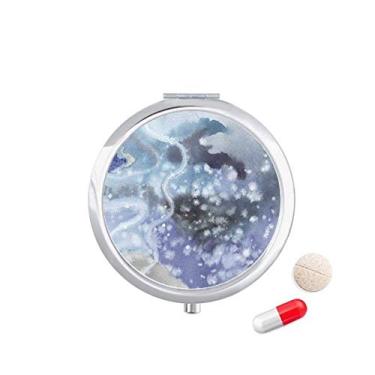 Imagem de Caixa de comprimidos para sombreamento de tinta abstrata para armazenamento de medicamentos