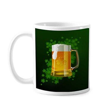 Imagem de Caneca Cerveja Irlanda Dia de São Patrício Caneca Cerâmica Café Porcelana Talheres