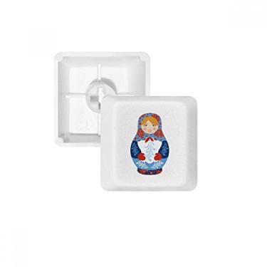 Imagem de Kit de atualização de teclado mecânico PBT com estampa de bonecas russas com símbolo da Rússia