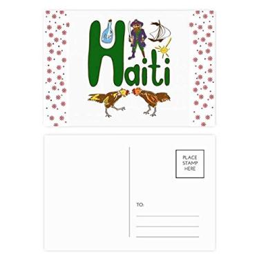 Imagem de Cartão postal Haiti National Symbol, padrão de marco de Natal, Natal, celebração, cartão postal de bênção