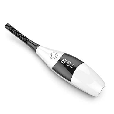 Imagem de Modelador de cílios elétrico modelador de cílios mini USB recarregável clipe de ondulação de cílios aquecimento natural maquiagem de longa duração, branco