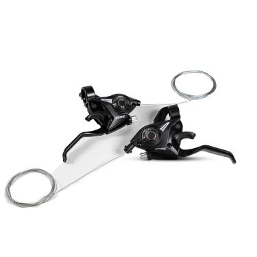 Imagem de Alavanca de Cambio 24 Velocidades 3x8 Trocador Passador de Marchas Ef41 Manete Freio Bike Mtb X-time