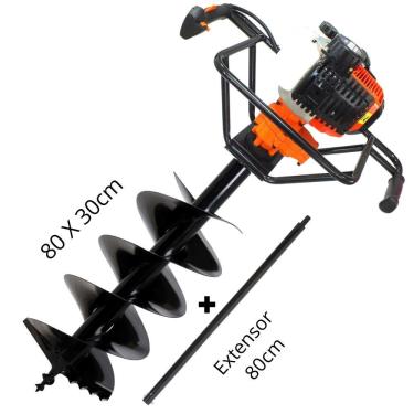 Imagem de Perfurador de Solo Vulcan VPS520 2T 52cc 2,5hp á Gasolina Para Todos Tipos de Solo Com...