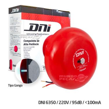 Imagem de Campainha Tipo Gongo De Alta Potência - 220v - Dni6350