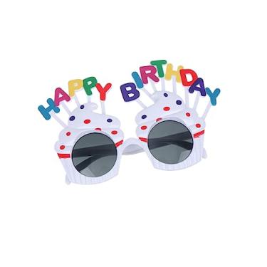 Imagem de Vaguelly 2 Unidades óculos de festa novidade festa de óculos oculos de sol creative fun família decoração enfeite copos de bolo óculos engraçados de aniversário volume adereços