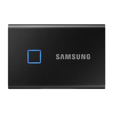 Imagem de Samsung SSD portátil T7 Touch - 1 TB - SSD externo USB 3.2 Gen.2 Gen.2 Preto metálico (MU-PC1T0K/WW)