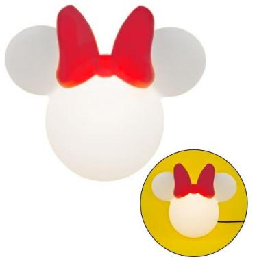 Imagem de Luminária Abajur Minnie Disney Orelhas Com Laço Vermelho - Usare
