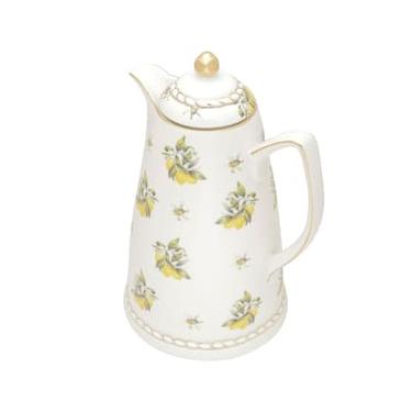 Imagem de Garrafa Térmica Wolff em Porcelana Lemon Branca - 900ml
