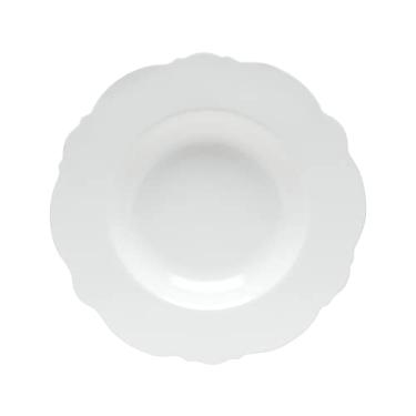 Imagem de CJ 6 PRATOS FUNDOS PORCELANA MALDIVAS BRANCO 23cm