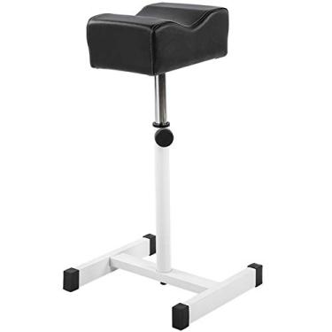 Imagem de Fácil de transportar, apoio para os pés de unhas de pedicure preto, mesa de descanso de pés de manicure ajustável para equipamentos de spa de salão