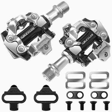 Imagem de BUCKLOS SPD Clip Pedals PD-M760/M780 MTB Mountain Bike Pedais de dois lados sem clipless – Bicicleta de estrada Spin Bike Selado Rolamento Clipes de bicicleta em Pedal Compatível com Chuteiras Shimano