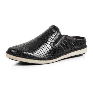 Imagem de Sapatênis Mule Calprado Masculino Couro Perfuros Dia a Dia