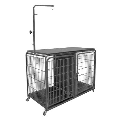 Imagem de Canil Com Mesa Pet Groomer - Preto/Preto - 30.109.02.202 - Açomix