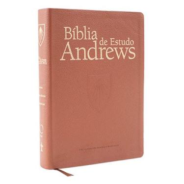 Imagem de Bíblia De Estudos Andrews Atualizada Capa Couro Legitimo Marrom Cpb