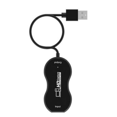 Imagem de Placa de captura de vídeo HDMI 1080p, dispositivo adaptador de captura de vídeo para streaming de gravação de jogos