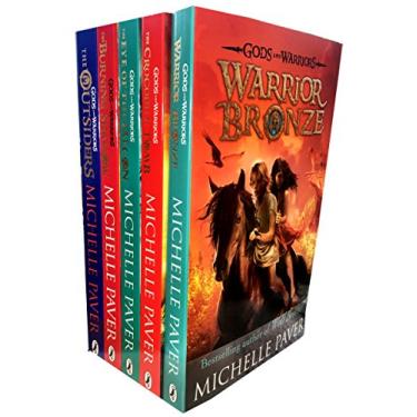 Imagem de Gods and Warriors Collection 5 Books Set by Michelle Paver (The Outsiders, The Burning Shadow, The Eye of the Falcon, The Crocodile Tomb, Warrior Bronze)
