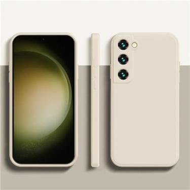 Imagem de Capa de telefone de silicone líquido macio para Samsung Galaxy A52 A32 A52S A13 5G S10 S20 FE S21 22 Ultra 22 S22 PLUS Note10 20 20U, novo branco, para Galaxy S23