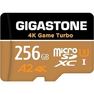 Imagem de [Recuperação de dados gratuita de 5 anos] Gigastone 256 GB cartão micro SD, 4K Game Turbo, cartão de memória MicroSDXC para Nintendo-Switch, GoPro, câmera de ação, DJI, vídeo UHD, R/W até 160/130 MB/s, UHS-I U3 A2 V90 C10