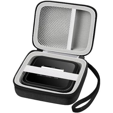 Imagem de Capa rígida compatível com Hotspot móvel NETGEAR Nighthawk M5 MR5200/ M1 MR1100 5G LTE WiFi, bolsa de armazenamento de roteador de viagem com bolso de malha para carregador, cabo USB e outros acessórios (apenas caixa) - preta