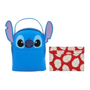 Imagem de Bioworld Disney Stitch Conjunto de carteira de presente e carteira de cartão, Multicolorido., OSFA
