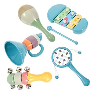 Imagem de FAVOMOTO 1 Conjunto De Instrumentos Orff Para Crianças Instrumento De Aprendizagem Para Bebês De 8 Meses Brinquedos Maracas Para Bebês De 1 Ano Brinquedos Musicais Para Bebês De 10