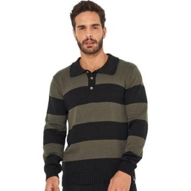 Imagem de Suéter Tricô Colcci Slim Listrado Masculino-Masculino