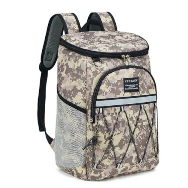 Imagem de VKKZAAW Mochila Térmica com 26 Latas Isoladas à Prova de Vazamento para Mulheres e Homens - Praia, Acampamento, Piquenique, Pesca, Caminhada, Almoço - Mochila Impermeável Cooler