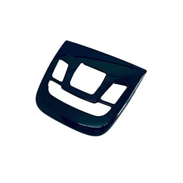 Imagem de GZBFTDH Moldura de luz leitura teto frontal de carro para acessórios Toyota bZ4X, acessórios de painel cromado, protetor de luz de leitura, peças internas automotivas estilo de decoração (preto)