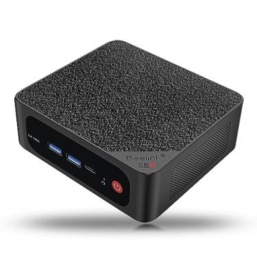 Imagem de Beelink Mini PC SER5 MAX, Processador AMD Ryzen 7 5800H, Mini Computador com 16G DDR4 RAM/500GB M.2 NVMe 2280 SSD, 4K FPS/Tela Tripla/WiFi 6/BT5.2/Suporta Ligação Automática