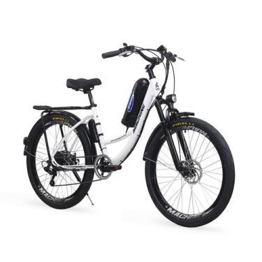 Imagem de Bicicleta Aro 26 Elétrica New Urban+ 350W Câmbio 7V - Machine Motors